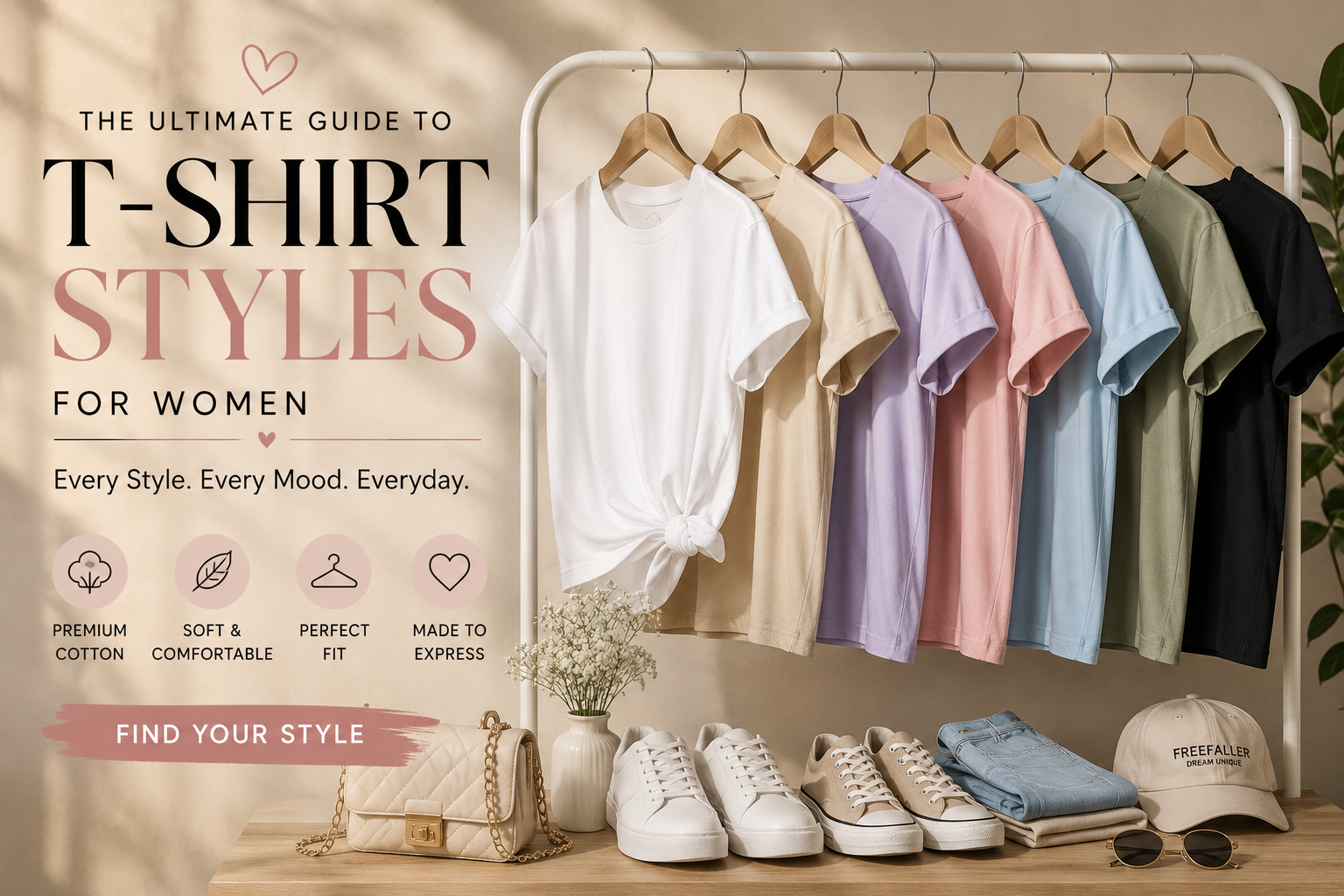 T-Shirt Styles for Women: The Ultimate Guide to Finding Your Style | FREEFALLER - FREEFALLER
