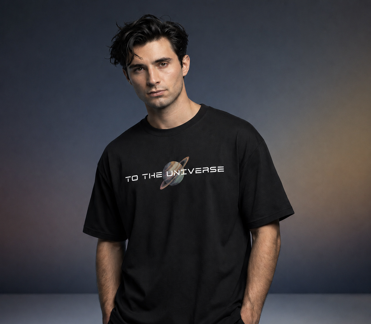 Galactic Warrior Oversized T-Shirt for Men