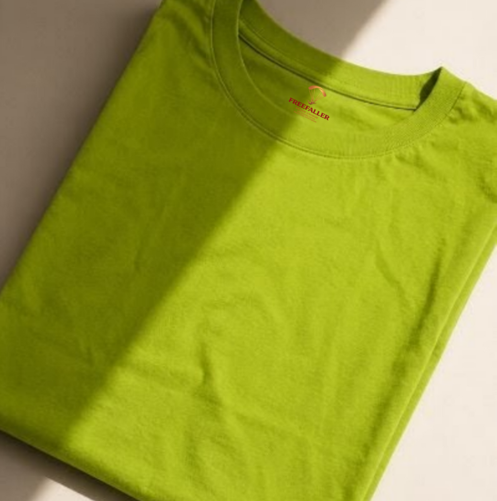 Mint Green Solid Regular Fit T-Shirt for Women | 100% Organic Cotton