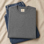 Charcoal Grey Regular Fit T-Shirt for Men