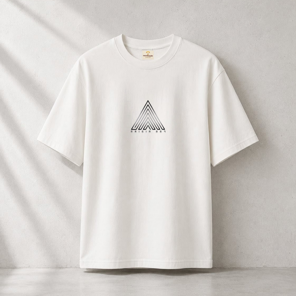 Origin 007 Oversized OffWhite T-Shirt for Men