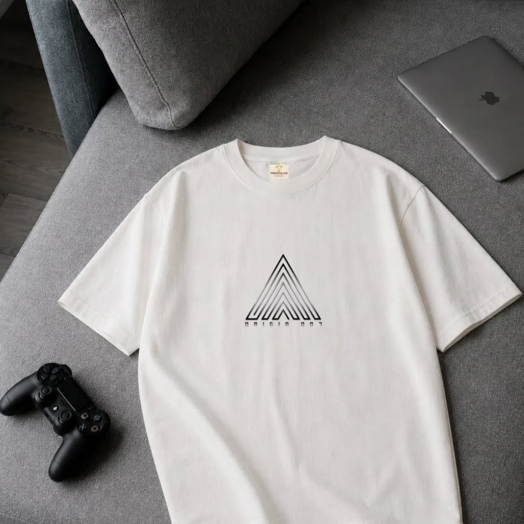 Origin 007 Oversized OffWhite T-Shirt for Men