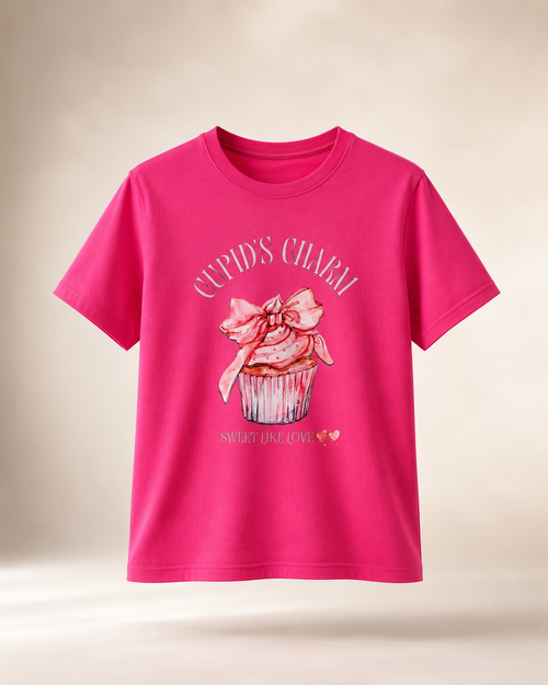 Cupid's Charm Pink Regular Fit T-Shirt
