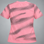 BLAZE Women's Pink & Grey Ombre Jacquard Slim Dry Fit T-Shirt | EVOLVE by FREEFALLER