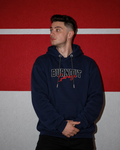 F1 Inspired - FF MOTOZEN Navy Blue Men's Oversized Graphic Hoodie | FREEFALLER