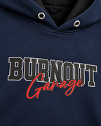 F1 Inspired - FF MOTOZEN Navy Blue Men's Oversized Graphic Hoodie | FREEFALLER