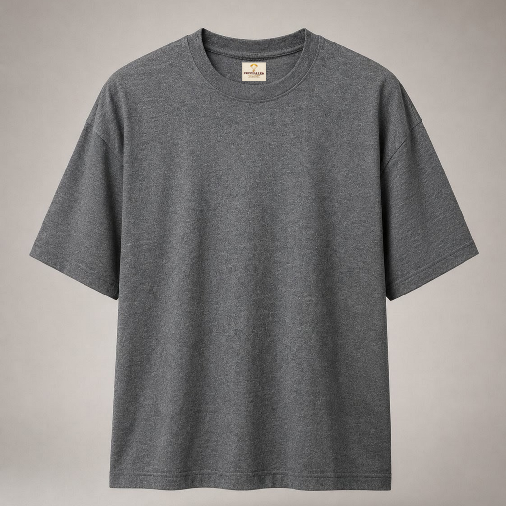 Charcoal Grey Regular Fit T-Shirt for Men