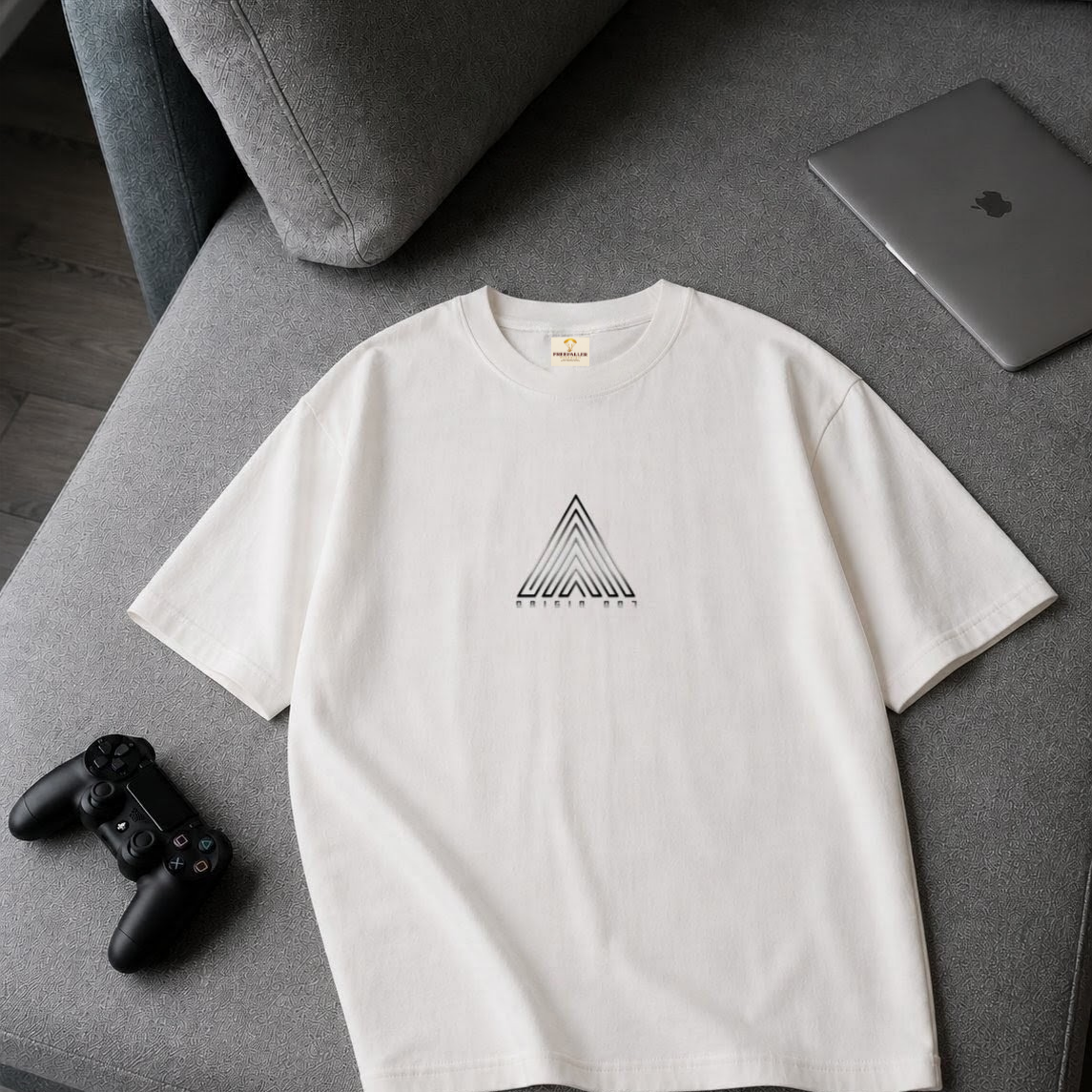 Origin 007 Oversized OffWhite T-Shirt for Men