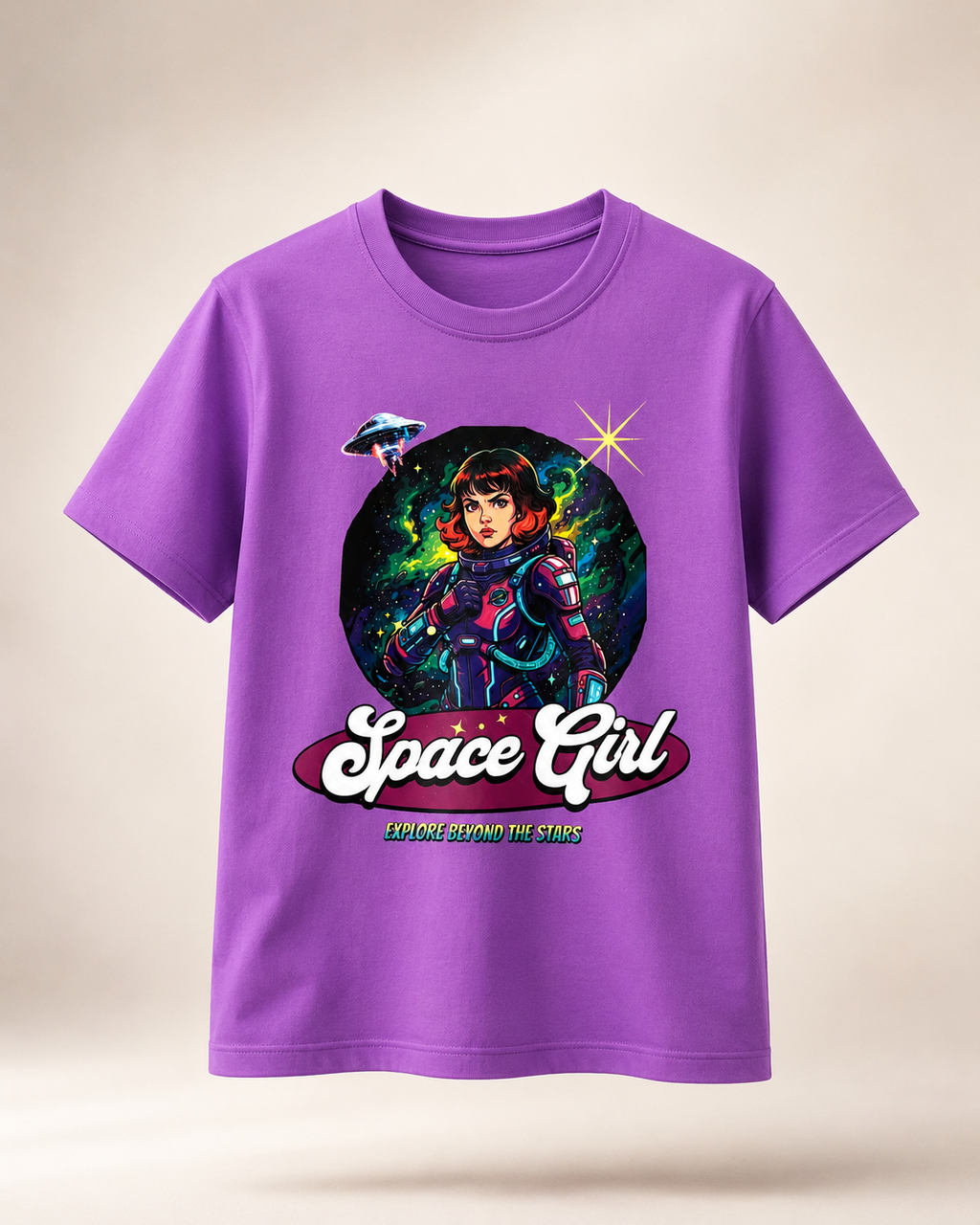 Space Girl Graphic T-Shirt for Women