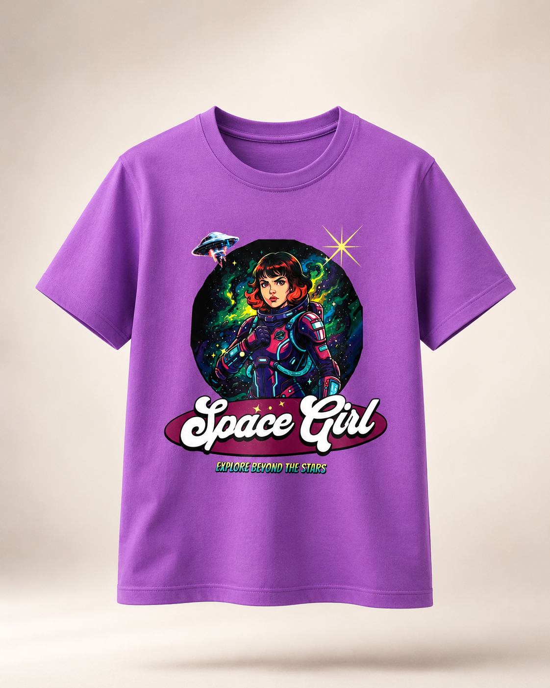 Space Girl Graphic T-Shirt for Women