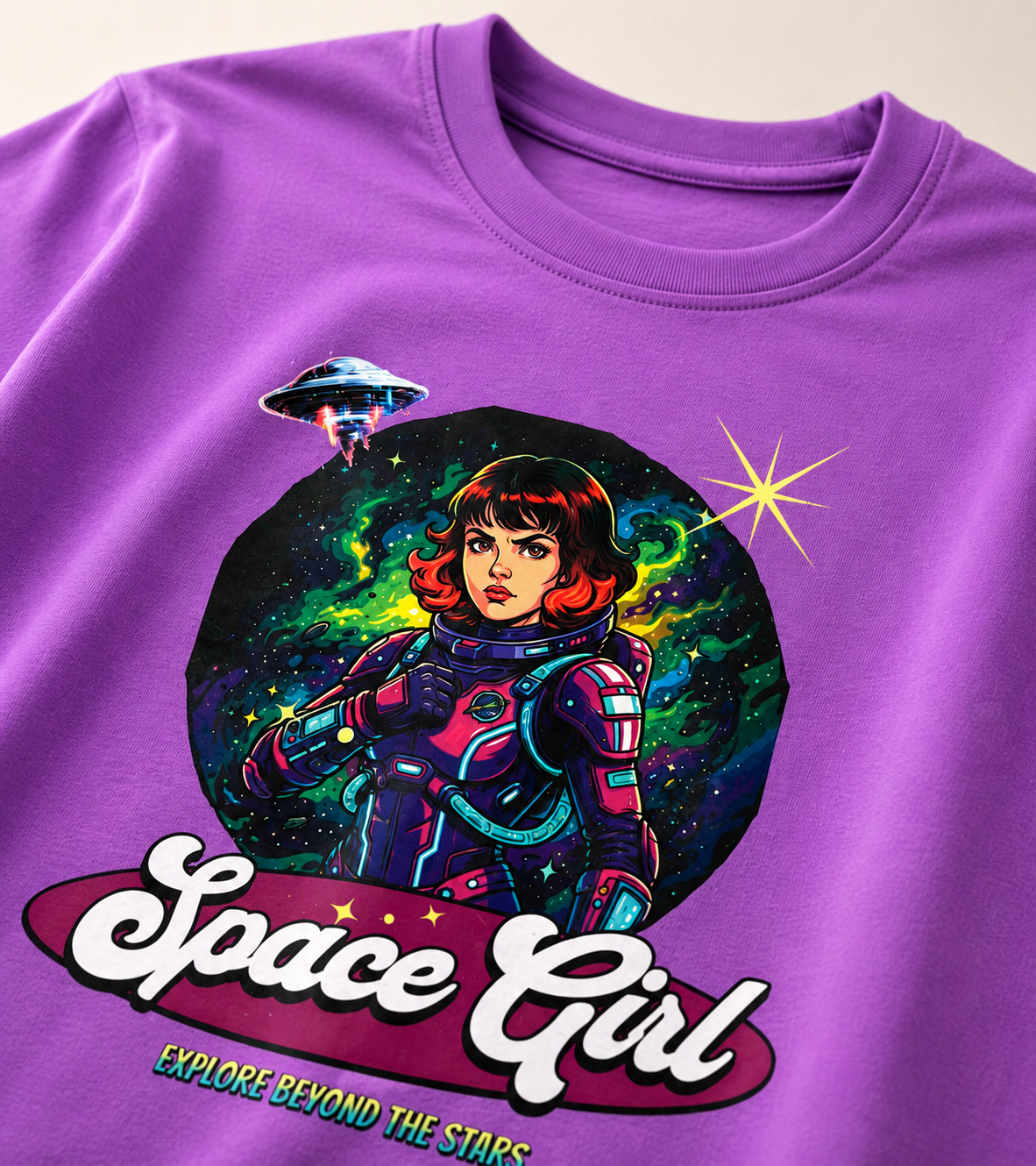 Space Girl Graphic T-Shirt for Women