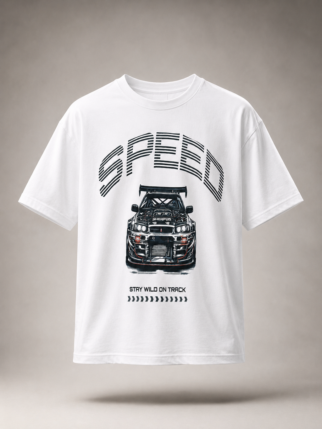 Car Speed Graphic T-Shirt for Men