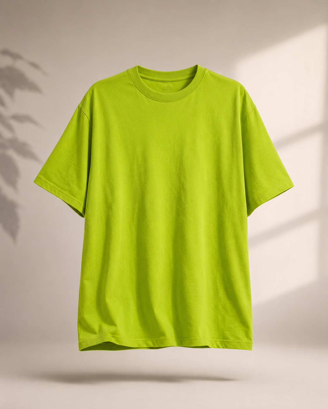 Mint Green Solid Regular Fit T-Shirt for Women | 100% Organic Cotton