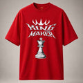King Maker Red Graphic Regular Fit T-Shirt for Men