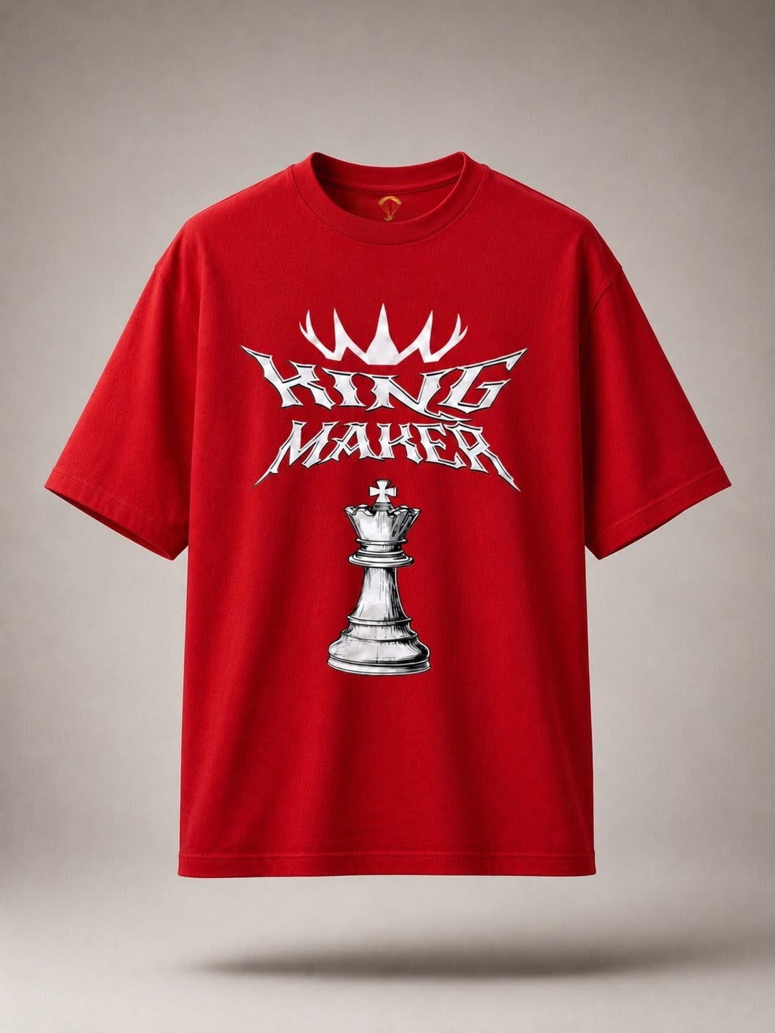 King Maker Red Graphic Regular Fit T-Shirt for Men