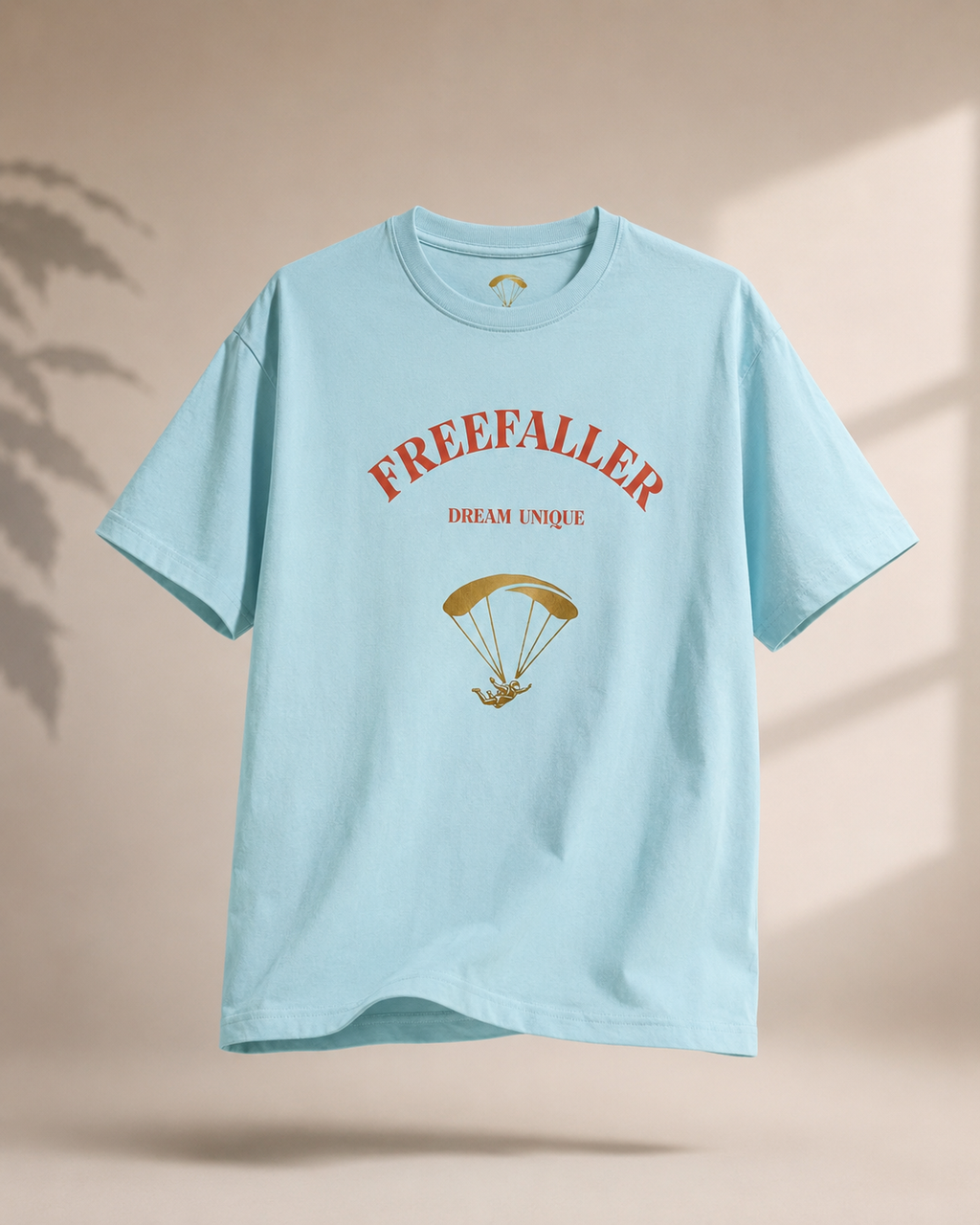 FREEFALLER Signature Logo T-Shirt - Men | Ice Blue | 100% Organic Cotton