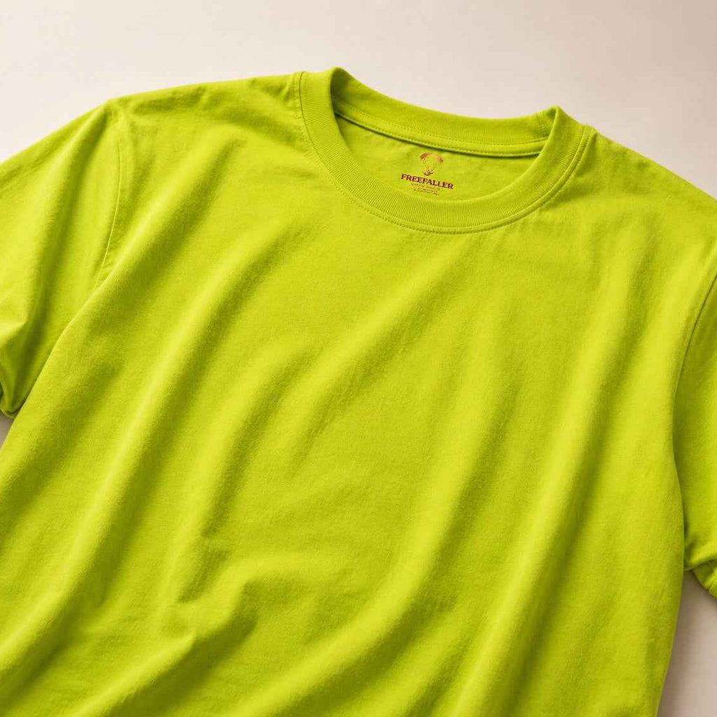 Mint Green Solid Regular Fit T-Shirt for Women | 100% Organic Cotton