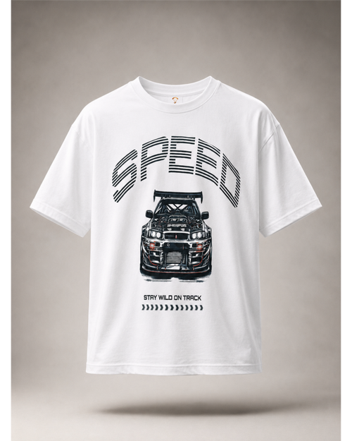 Car Speed Graphic T-Shirt for Men